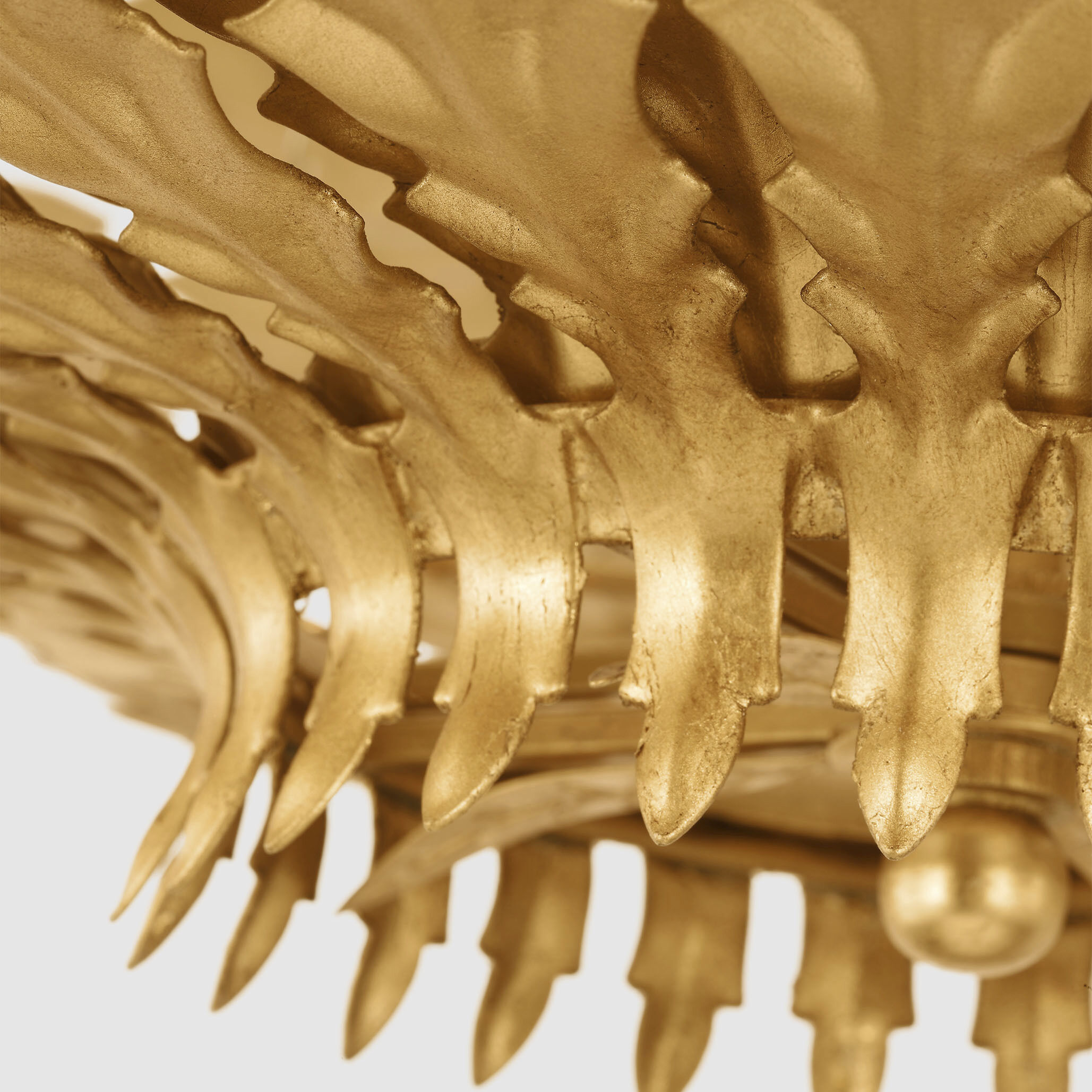 AERIN Hampton 6 Light 36 inch Gild Chandelier Ceiling Light, Large