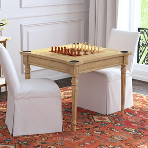 Vincent Multi-Game Card Table in Beige
