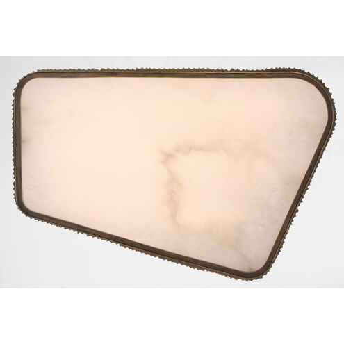 Anne-Marie Barton Fumar LED 21 inch Ridged Tombac Asymmetrical Flush Mount Ceiling Light