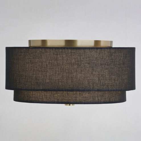 Burnaby LED 13 inch Matte Brass Semi-Flush Mount Ceiling Light