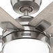 Georgetown 52 inch Brushed Nickel with Light Gray Oak Blades Ceiling Fan