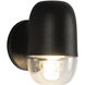 Yara LED 7.38 inch Black Exterior Wall