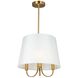 Rhythm LED 15.7 inch Brushed Gold Pendant Ceiling Light