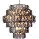 Amazone 26 Light 31.5 inch Nickel and Smoke Crystal Glass Chandelier Ceiling Light, Large