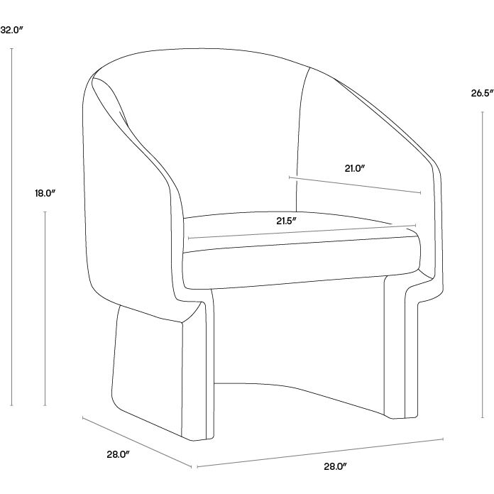 Lauryn Merino Pearl Lounge Chair