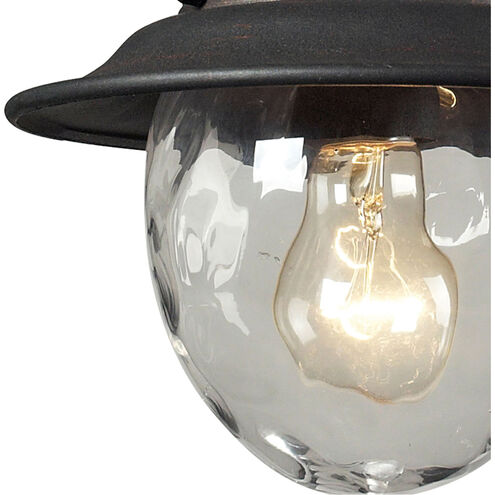 Labette 1 Light 8 inch Weathered Charcoal Outdoor Pendant