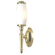 Dryden LED 4 inch Polished Brass Bath Light Wall Light