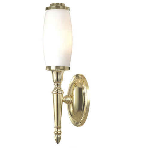Dryden LED 4 inch Polished Brass Bath Light Wall Light