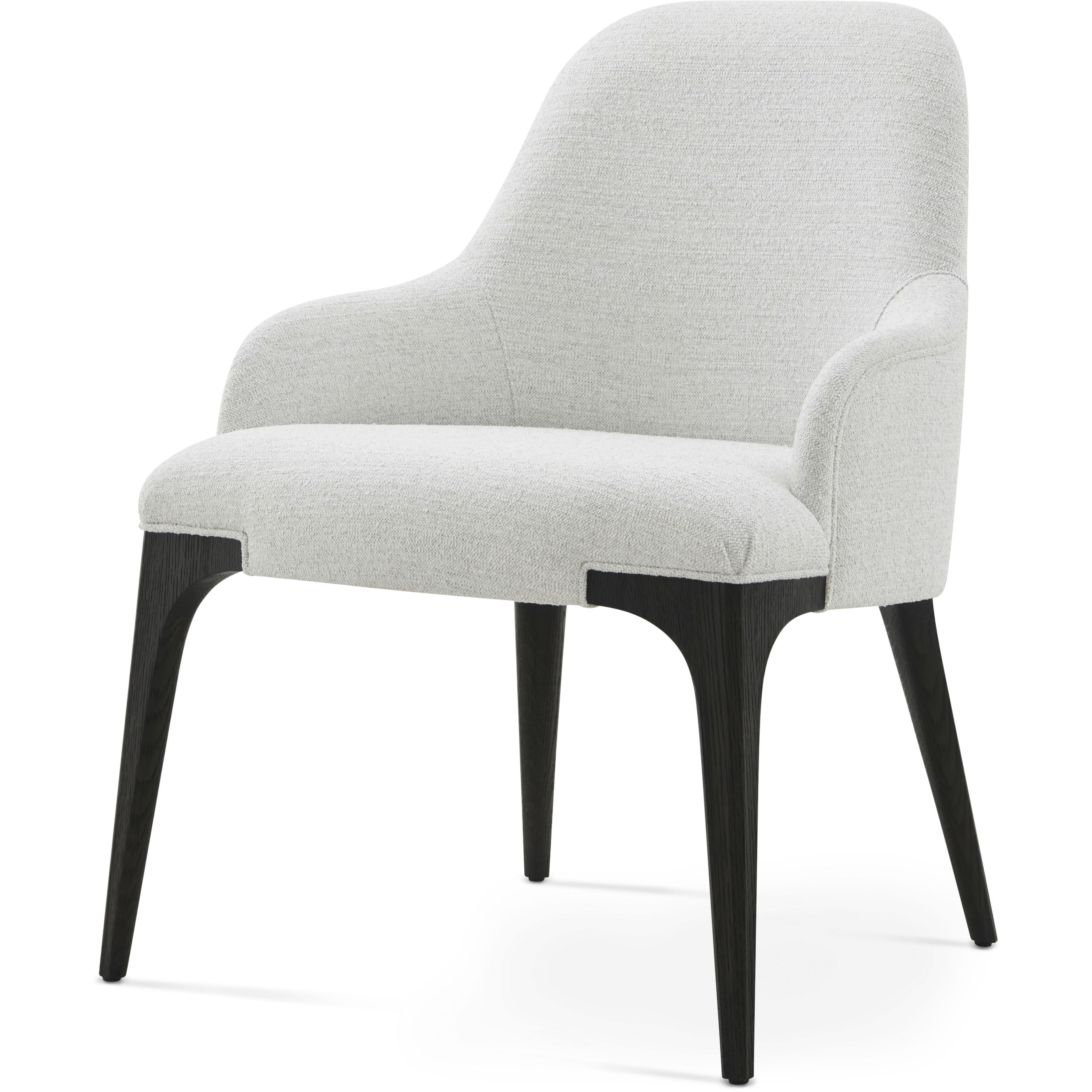 Rome Nera Dining Chair, Wooden, Upholstered