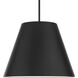 Myla 1 Light 20 inch Black Outdoor Pendant