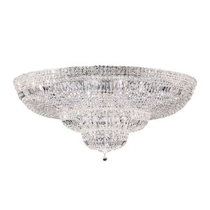 Petit Crystal Deluxe 36 Light Polished Silver Flush Mount Ceiling Light in Radiance