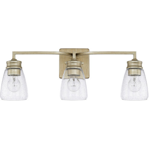 Newbury 3 Light 23.25 inch Winter Gold Vanity Light Wall Light