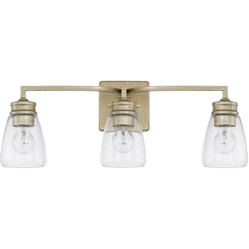 Newbury 3 Light 23 inch Winter Gold Vanity Light Wall Light