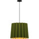 Renata 1 Light 22 inch Black/Green Pendant Ceiling Light in Green/Ash, 22 in / Medium