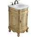 Danville 19 X 19 X 36 inch Antique Beige Vanity Sink Set