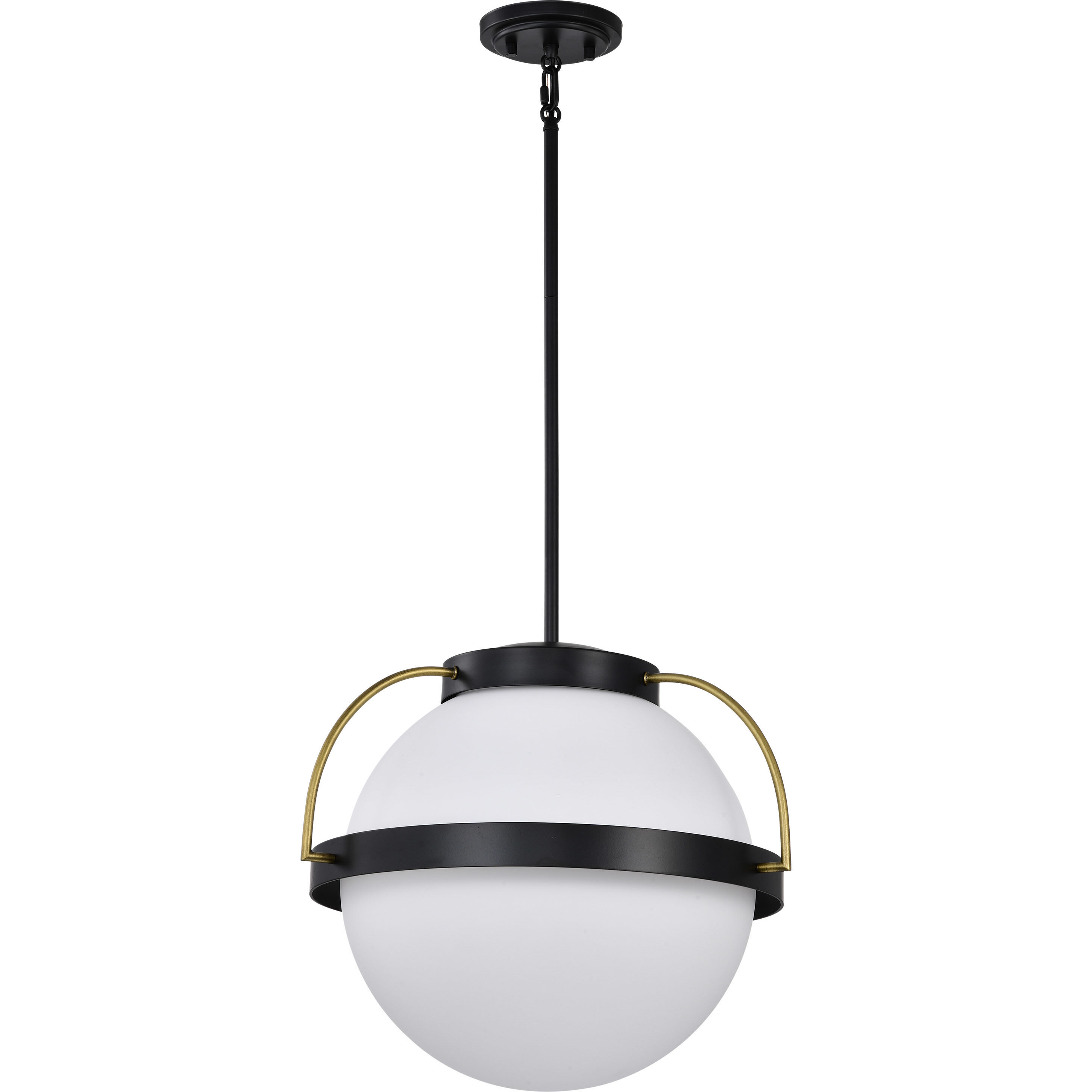 Lakeshore 1 Light 13 inch Matte Black Pendant Ceiling Light