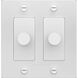 2G 100-120 White Dimmer Switch, LED