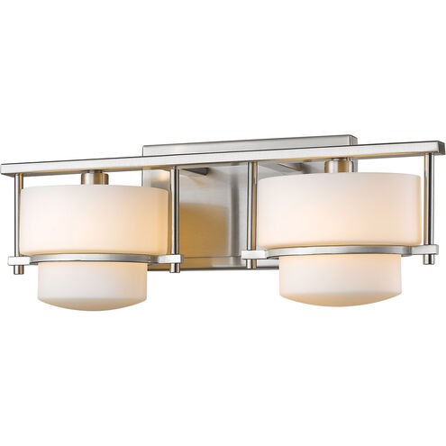 Porter LED 16 inch Brushed Nickel Vanity Light Wall Light