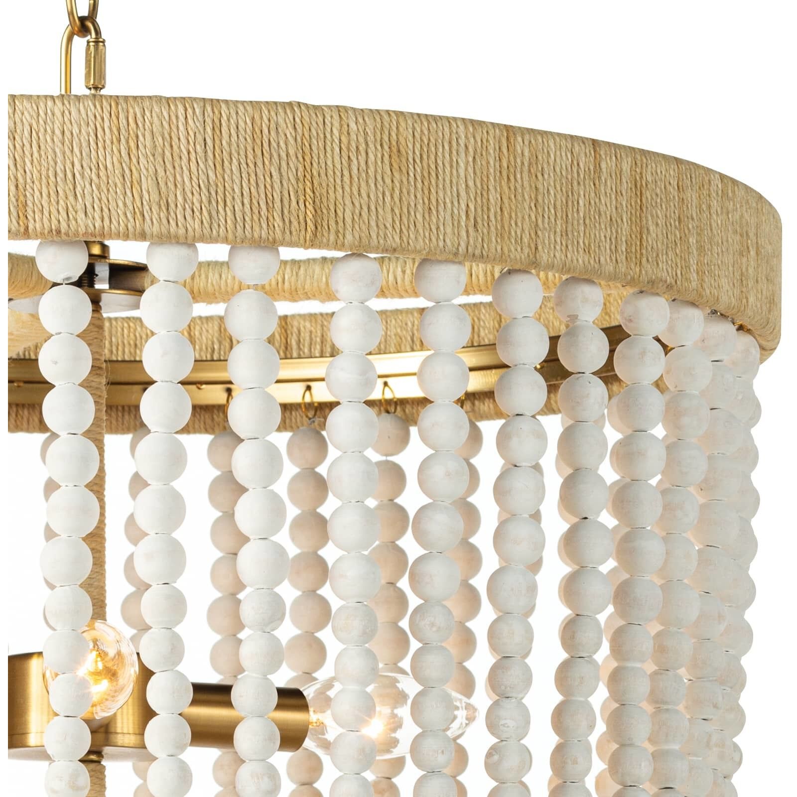 Milos 3 Light 18 inch White Chandelier Ceiling Light