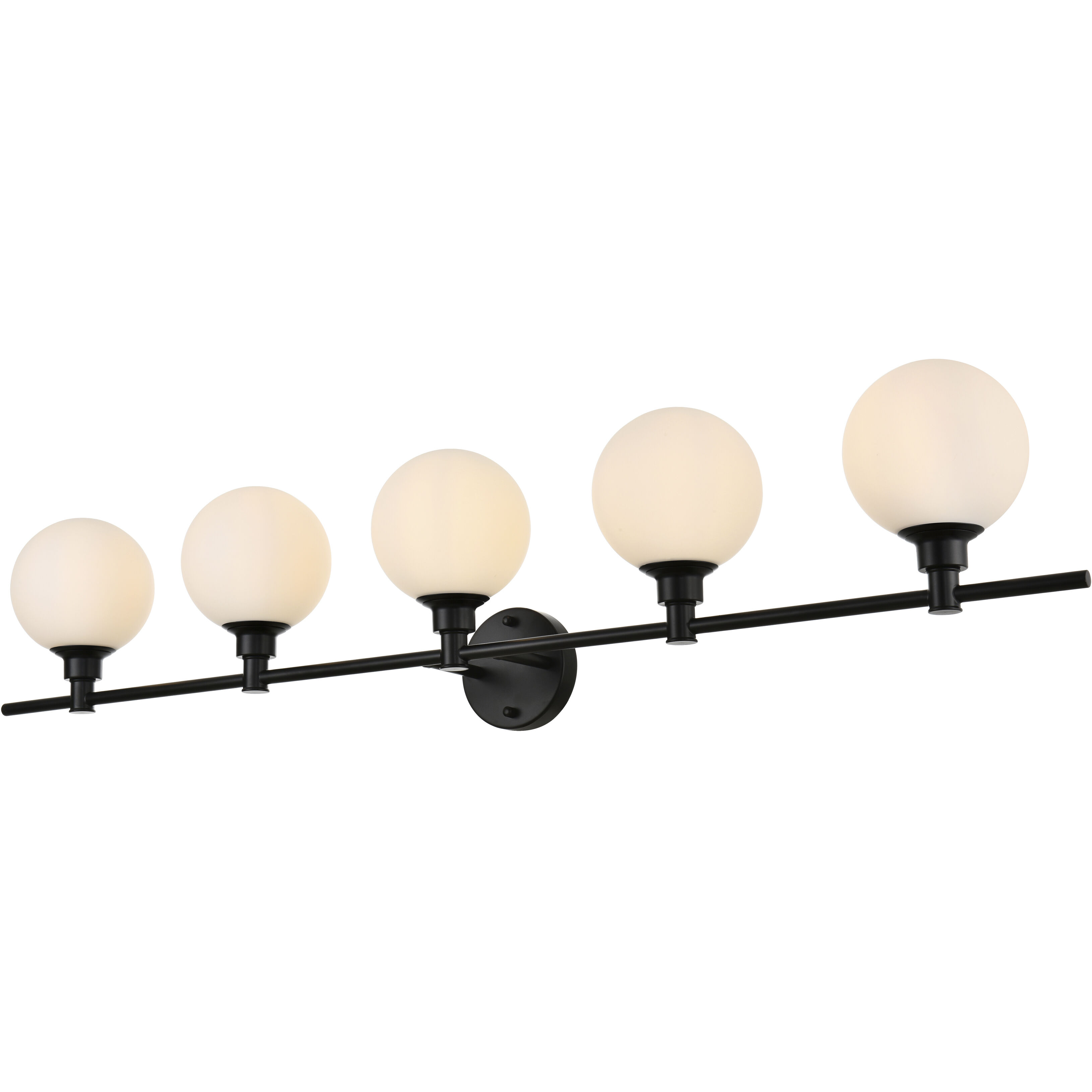 Cordelia 5 Light 47 inch Black Bath Sconce Wall Light