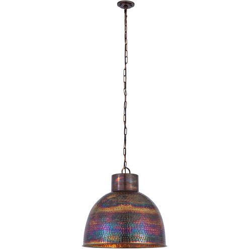 Charita 3 Light 20 inch Burnt Copper Pendant Ceiling Light
