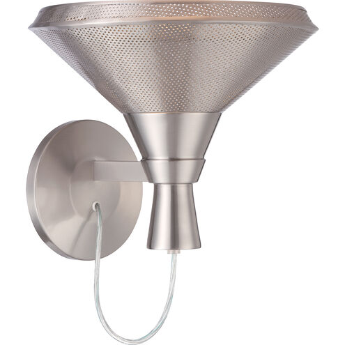 Luger LED 13.38 inch Satin Steel Vanity Light Wall Light