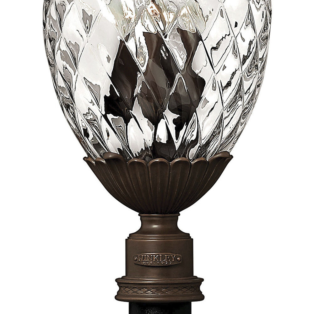 Plantation 4 Light 29.5 inch Copper Bronze Outdoor Post Mount Lantern in Non-LED, Extra Large