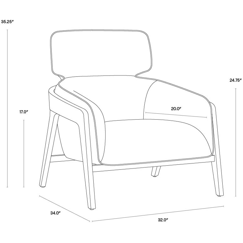 Maximus Moss Green Lounge Chair