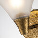Lemoine 1 Light 7.5 inch Gold Leaf Bath Bar Wall Light