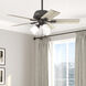 Crystal Peak 44 inch Noble Bronze with Natural Oak/Golden Maple Blades Ceiling Fan