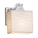 Porcelina Wall Sconce Wall Light in 700 Lm LED, Brushed Nickel, Waterfall