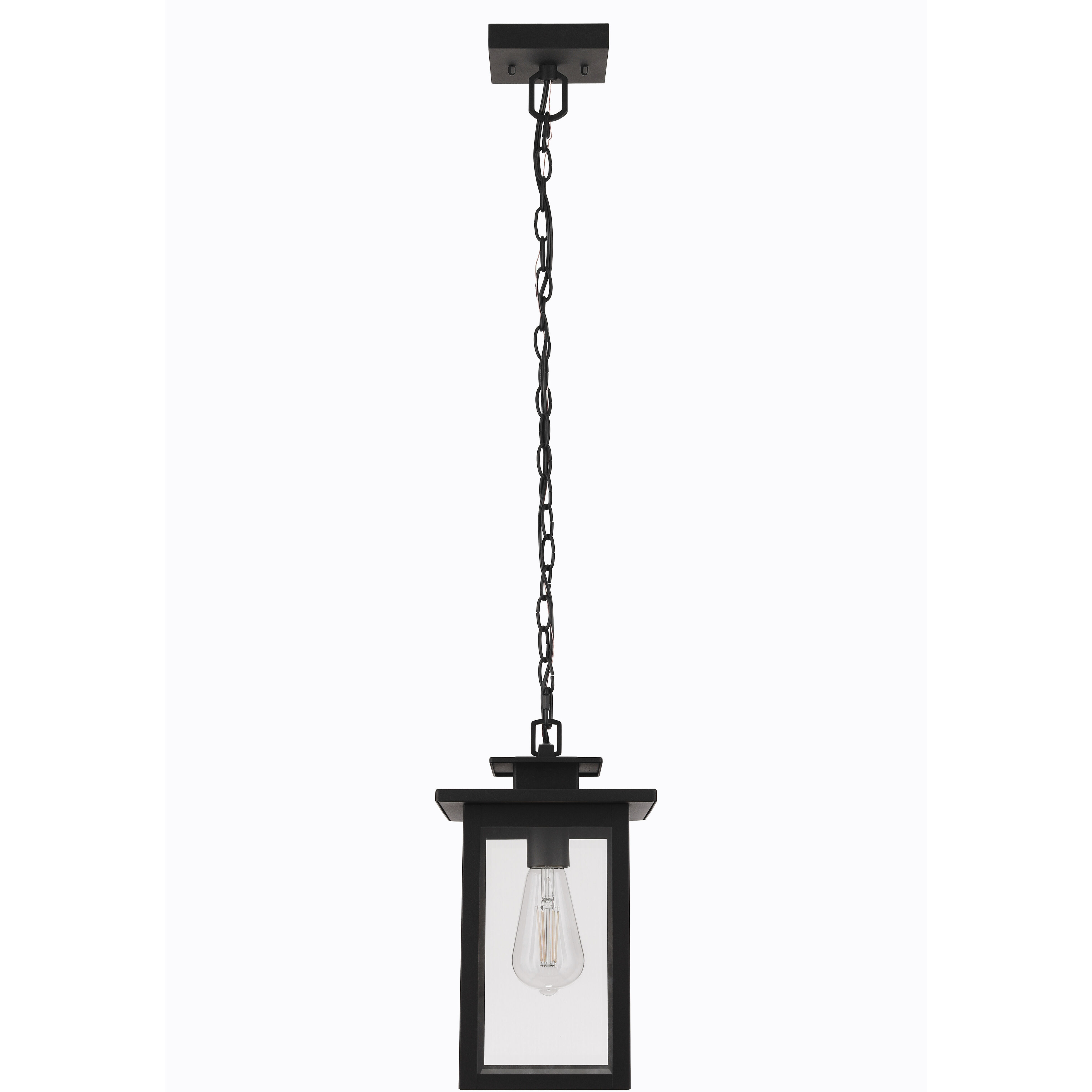 Rock Creek 1 Light 7.5 inch Textured Black Outdoor Pendant