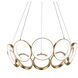 Oros LED 29.13 inch Antique Brass Chandelier Ceiling Light