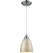 Merida 1 Light 6 inch Polished Chrome Mini Pendant Ceiling Light