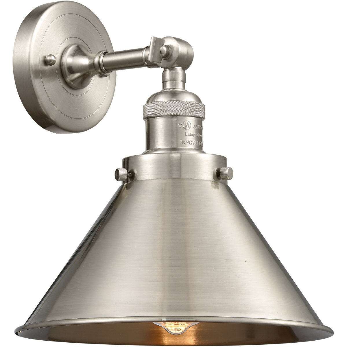 Franklin Restoration Briarcliff LED 10 inch Brushed Satin Nickel Semi-Flush Mount Ceiling Light, Franklin Restoration