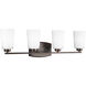 Franport 4 Light 29.38 inch Bronze Wall Bath Fixture Wall Light