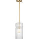 Drew & Jonathan Liouet 1 Light 7 inch Satin Brass Pendant Ceiling Light, Small