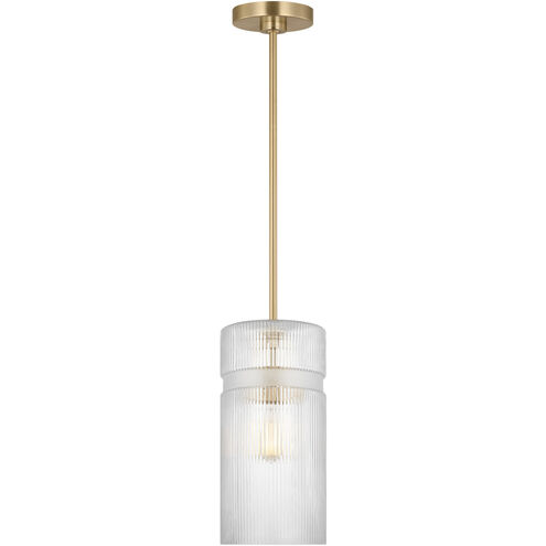 Drew & Jonathan Liouet 1 Light 7 inch Satin Brass Pendant Ceiling Light, Small
