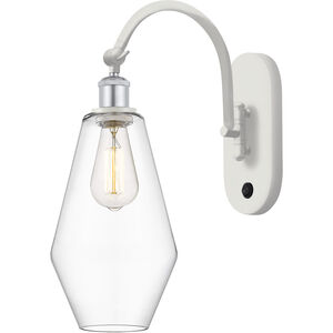 Ballston Cindyrella 1 Light 7 inch White and Polished Chrome Sconce Wall Light in Incandescent, Clear Glass