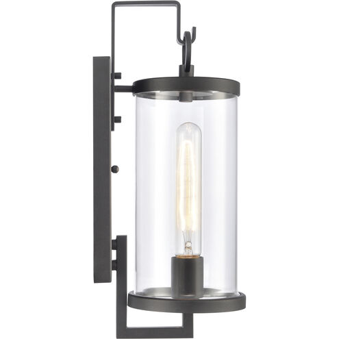 Hopkins 1 Light 15.5 inch Charcoal Black Outdoor Wall Sconce