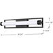 Canal LED 24 inch Matte Black Bath Vanity Light Wall Light