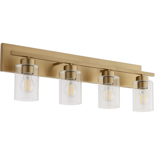Carter 4 Light 30 inch Aged Brass Vanity Light Wall Light