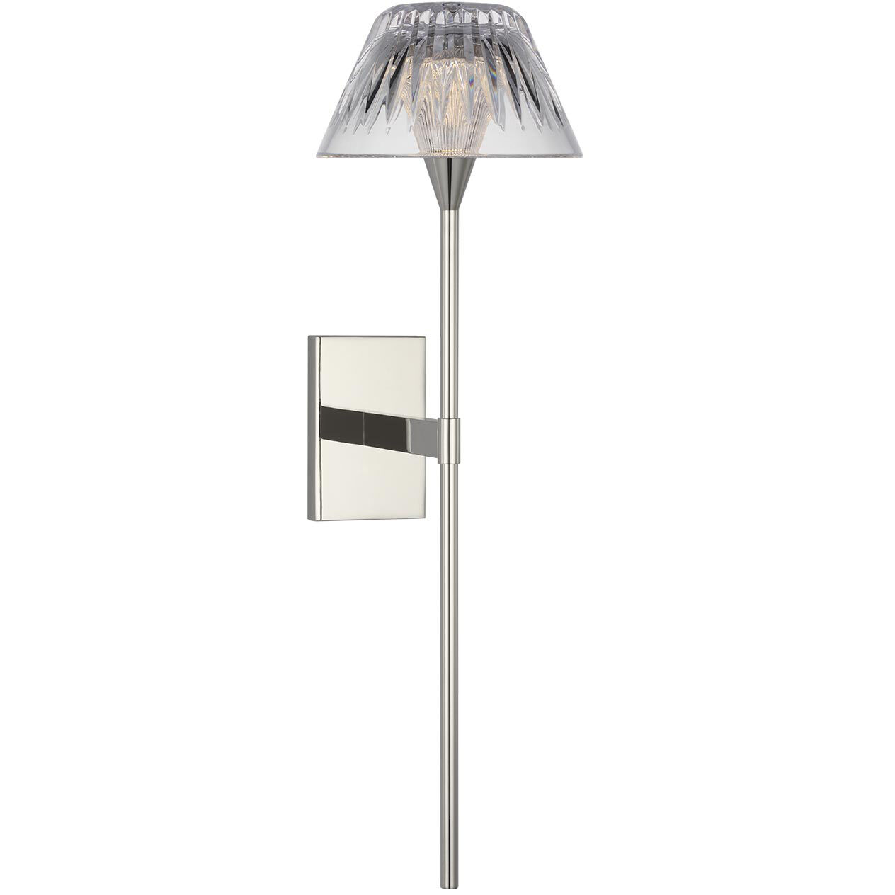 Waterford Blaze Tail Sconce Wall Light in Polished Nickel