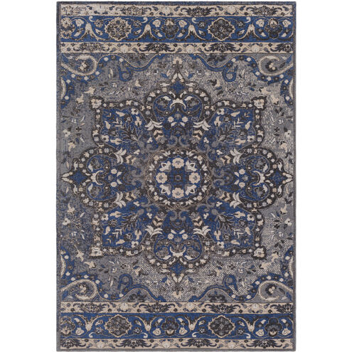 Amsterdam 36 X 24 inch Navy/Charcoal/Medium Gray/Ivory/Taupe Rugs, Rectangle