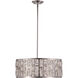 Vibrant 5 Light 20 inch Polished Chrome Pendant Ceiling Light