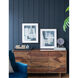 Geometric Shapes Black/Blue Wall Art