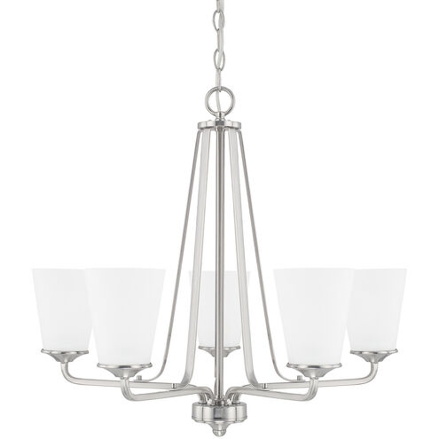 Braylon 5 Light 26 inch Brushed Nickel Chandelier Ceiling Light