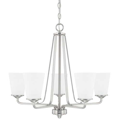 Braylon 5 Light 26 inch Brushed Nickel Chandelier Ceiling Light