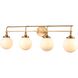 Beverly Hills 4 Light 38 inch Satin Brass Vanity Light Wall Light