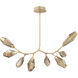 Aalto LED 47 inch Gilded Brass Linear Pendant Ceiling Light in Optic Rib Bronze, 2700K LED, Modern Branch